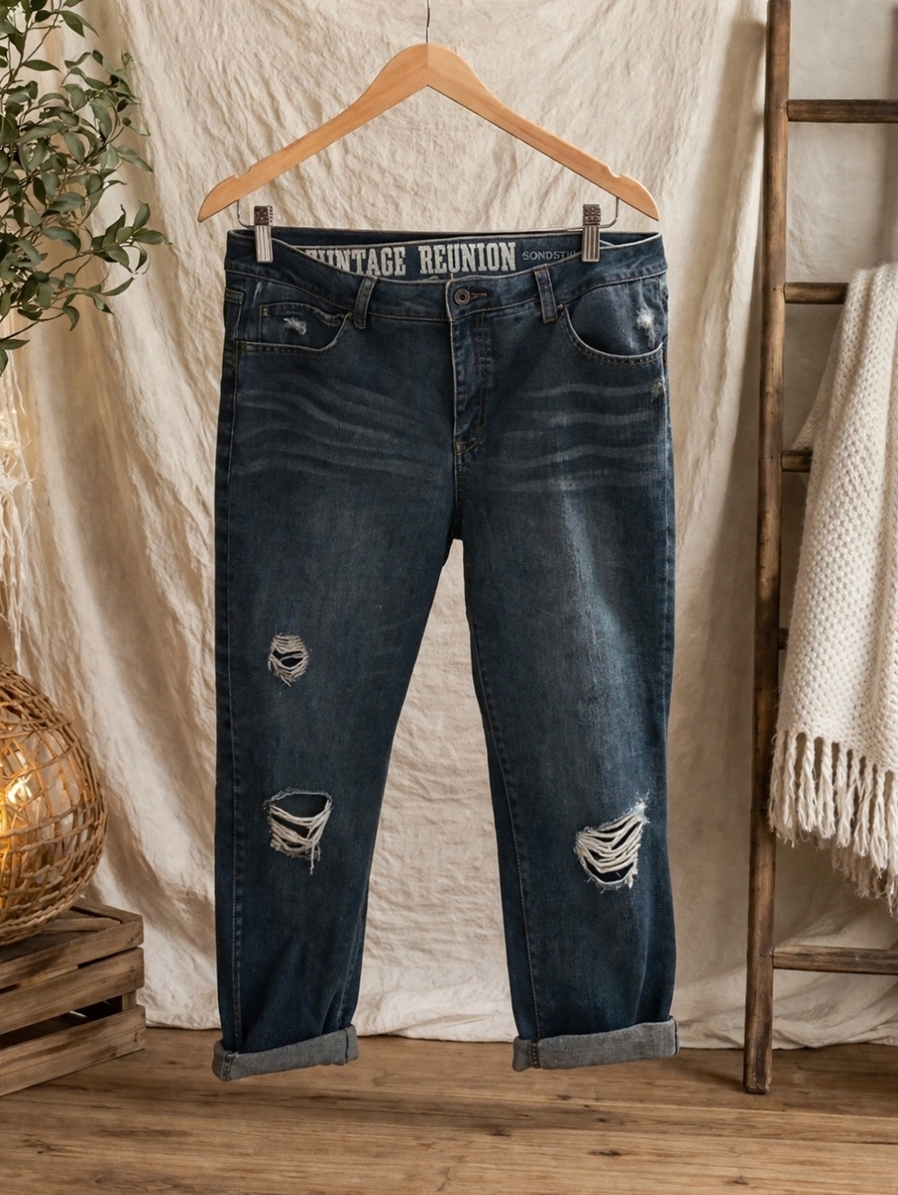 Vintage Reunion Soundstyle distressed blue Jeans